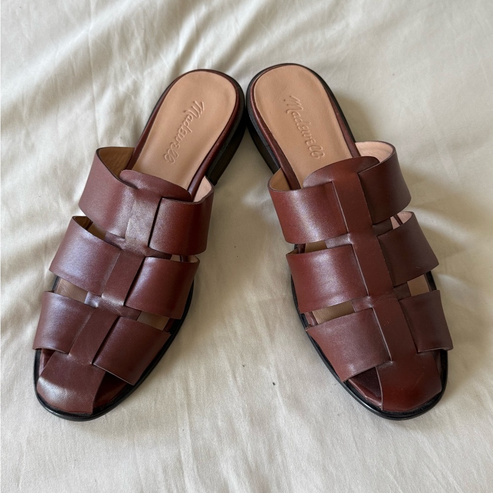 Madewell the Dixson Fisherman Mule - Size 7.5